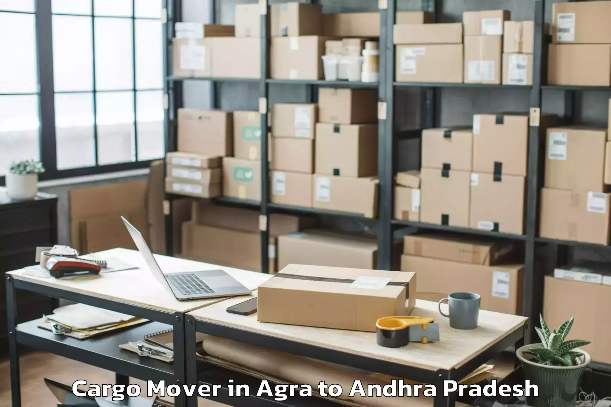 Professional Agra to Mamidikududru Cargo Mover